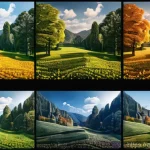 무역협상가가 주목해야 할 국제 경제 이슈 - Here are three detailed image prompts in English, designed for an image generation AI, based on the ...