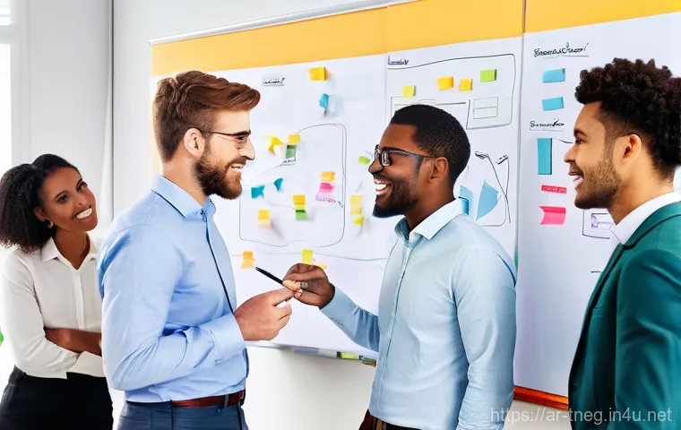 무역협상가의 필수 소프트 스킬 - **Prompt:** A close-up shot of two individuals engaged in a deep conversation in a contemporary offi...